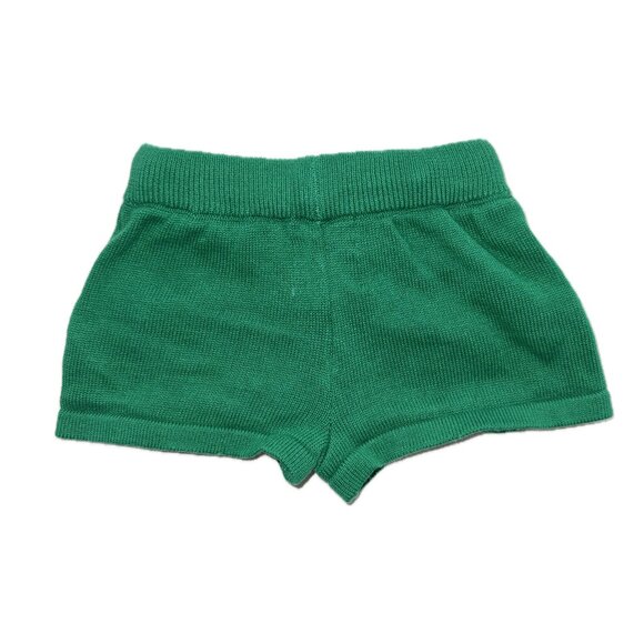 Organic Cotton Knit Shorts, Beech Tree Green, 6 - 12 months - Picture 2 of 4